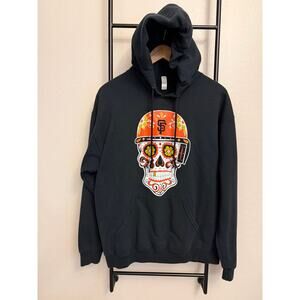 San Francisco Giants hoodie a Dia de los Muertos inspired sugar skull-Large